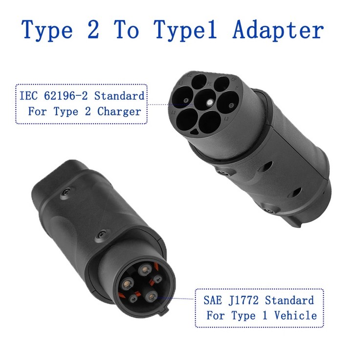 주행충전기 j1772 ev 어댑터 플러그 32a 전기 차량 car ev 2 배터리충전기