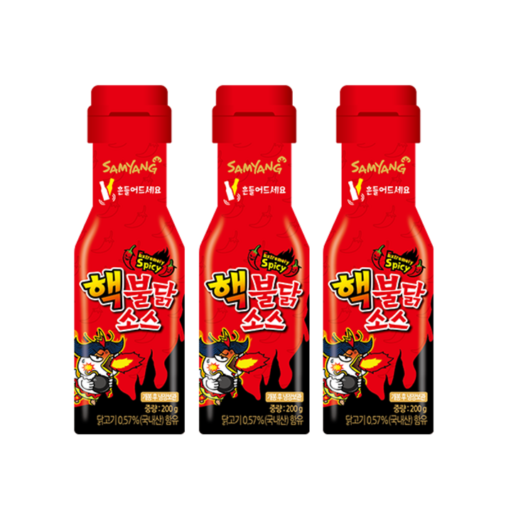 삼양 핵불닭소스, 200g, 3개