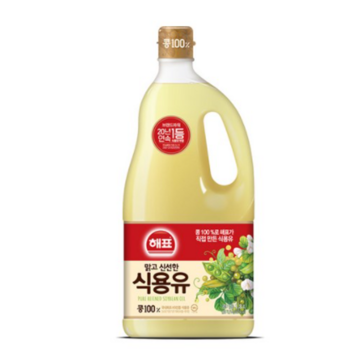 해표 식용유, 1.8L, 4개