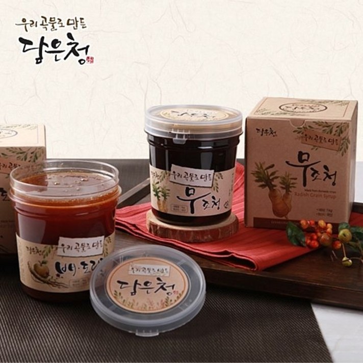 담은청 2종세트, 배도라지조청+무조청, 2kg