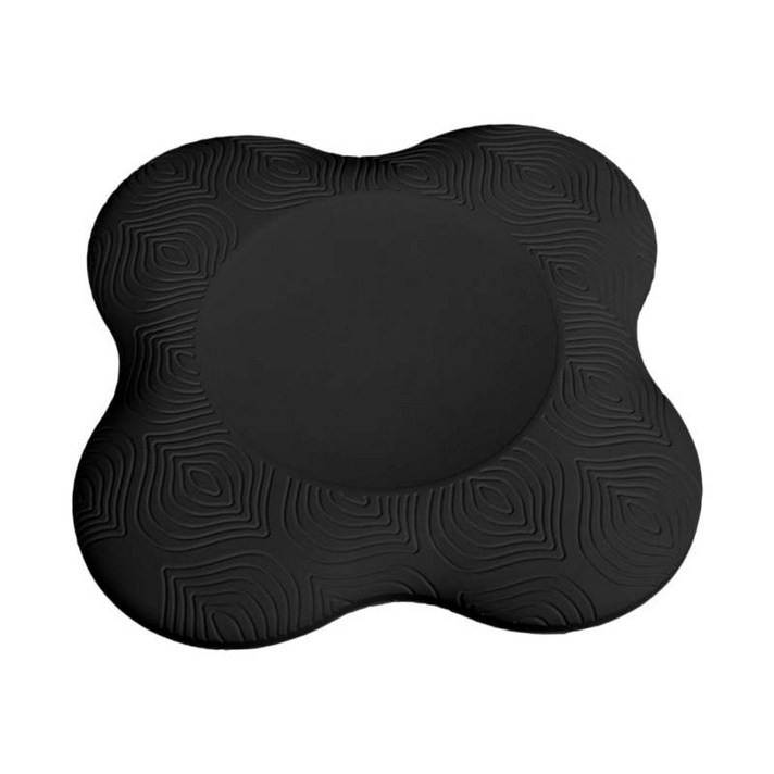 요가 무릎 패드 Cusion Mat 체육관 다리 명상 피트니스 운동 균형 팔꿈치 필라테스 판자 지원, 우레탄, 검은 색