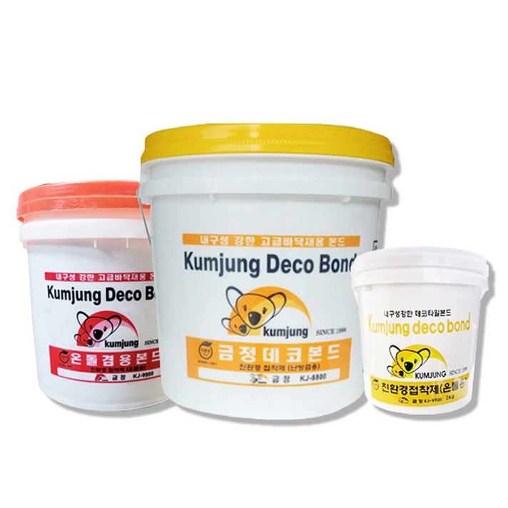 데코타일 전용접착제 PVC 바닥 데코타일 본드 온돌용 난방용 4kg 10kg 친환경접착제 금정 데코본드, 데코본드4kg, 1개