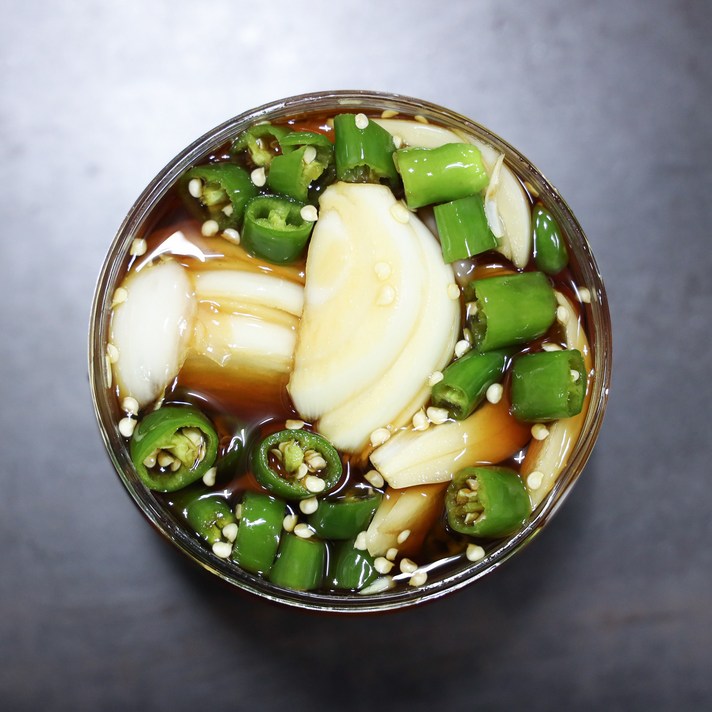 단양구경시장 유리네 국내산 수제 모듬 장아찌 양파 장아찌 1kg