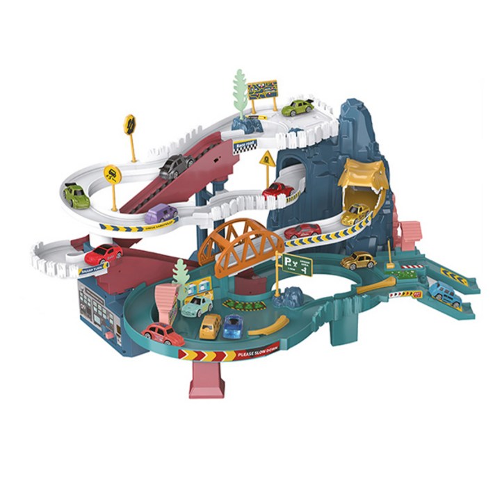 키즈목마 kid's horse 다이노 마운틴로드 공룡놀이 공룡차도 장동차 장난감 kc인증, 1세트, 1세트