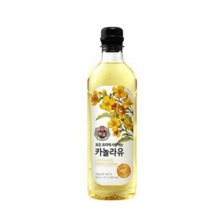 백설 카놀라유, 900ml, 2개입