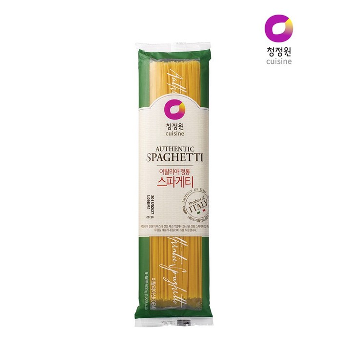 청정원 이탈리아 정통 스파게티면, 500g, 2개