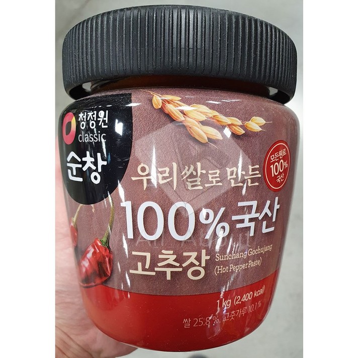청정원 순창 우리쌀로만든 100% 국산고추장, 1kg, 1개