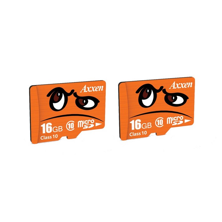 액센 캐릭터 MicroSD 카드 2P 1세트 16/32/64/128GB Class10, 128GB(2P 1세트)
