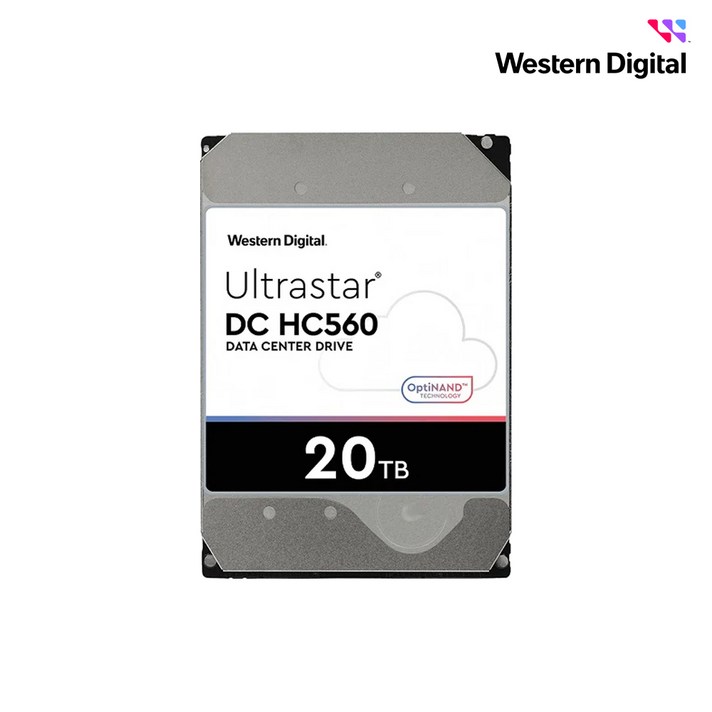 WD ULTRASTAR 20TB DC HC560 HDD 5년 보증 (SAS/7200RPM/512MB)
