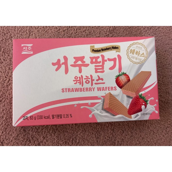 서주 딸기 웨하스 63g 1개