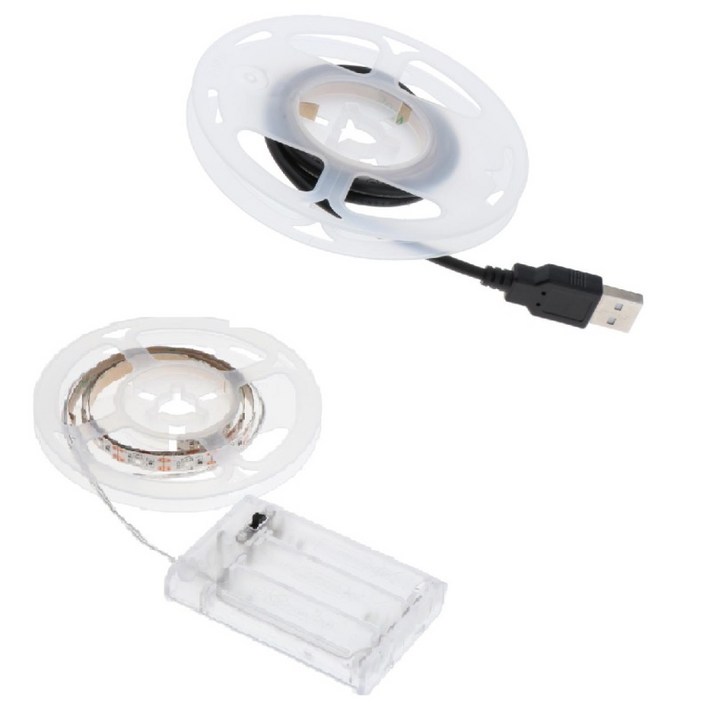 2Pcs DC5V UV 자외선 보라색 LED 스트립 조명 UV 램프, 플라스틱, 하얀