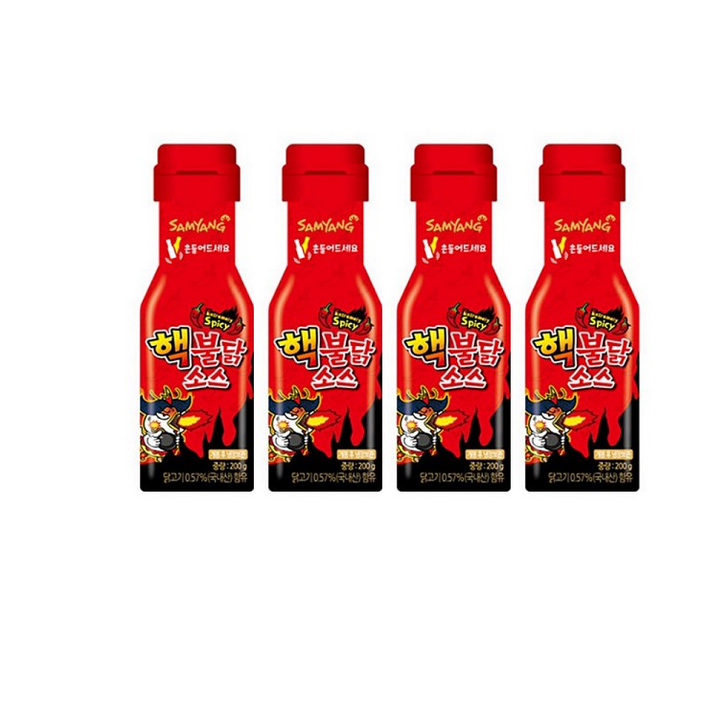 삼양 핵불닭소스, 200g, 4개