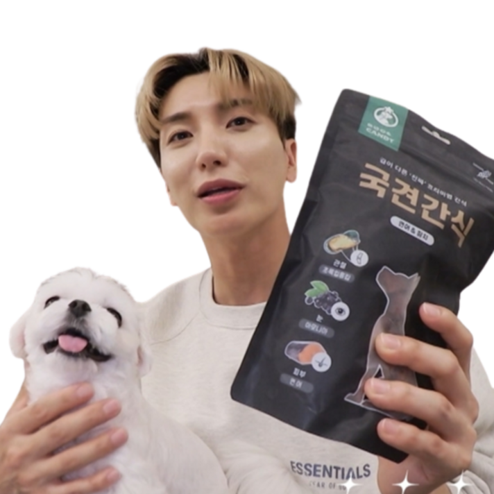 뿌와캔디 국견간식 국내산 관절&눈&피부 강아지 간식 250g, 연어맛 1개 + 연어&참치맛 1개, 2개