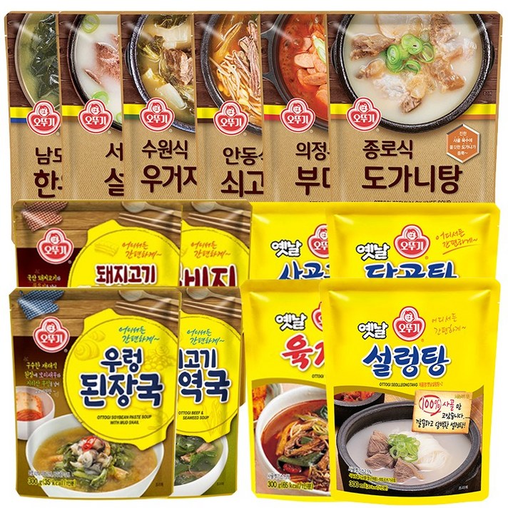 오뚜기 즉석국 갈비탕 설렁탕 부대찌개 쇠고기국밥 미역국, 쇠고기미역국 300g