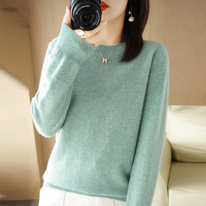 라페나 여성 라운드 니트티