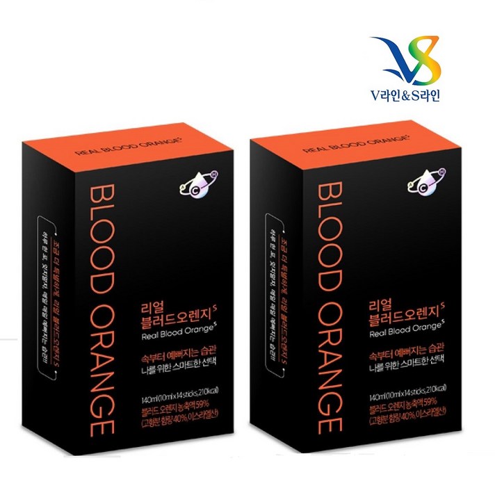 힐링 (수입차)리얼블러드오렌지 10mlx14포(140ml) 뷰티푸드다이어트, 2개, 140ml