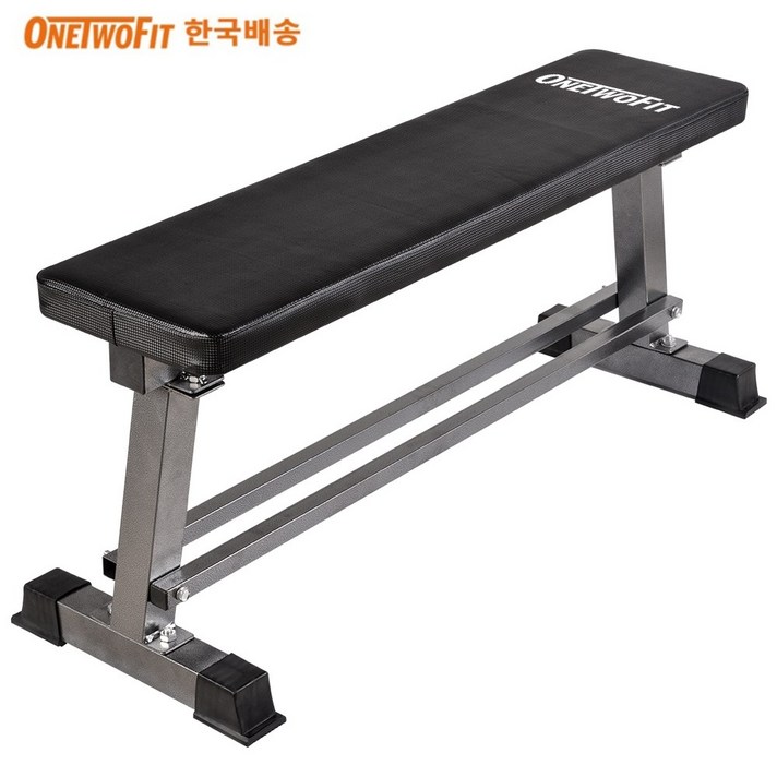 OneTwoFit 헬스 벤치 아령 벤치 평벤치+네오프렌 아령 세트 가정용 홈트레이닝 다이어트 기구