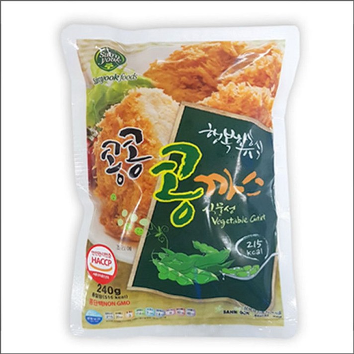 (냉동)삼육 콩콩콩까스 240g 삼육식품 고구마까스 콩까스 콩고기 콩고기햄 채식햄 채식까스 콩불고기 베지 비건 비건오뎅 비건핫바 베지푸드 쏘이마루 콩비엔나 콩너비안 비건너비아니 콩단백 베지비엔나 베지프랑크, 본상품선택