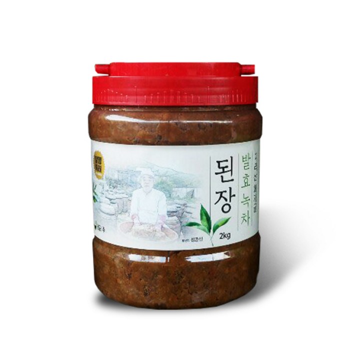 지리산 화개 발효녹차 된장 1kg 집된장 재래식 된장, 1개, 2kg