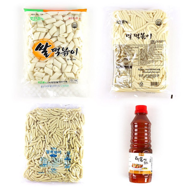 떡볶이 밀떡/쌀떡 소스 떡볶이떡 재료, 01-밀떡볶이 후루룩 1kg
