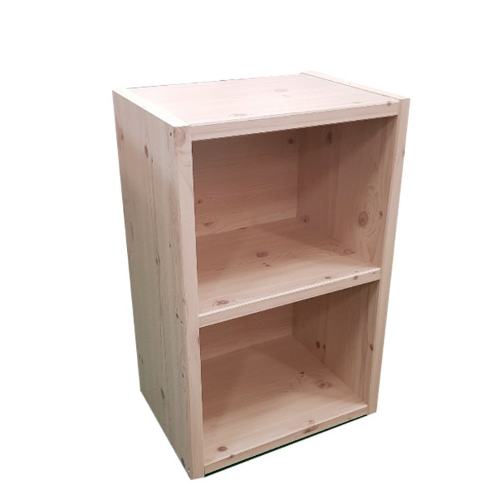 제이드 가구 두께 2.4cm 공간박스 2단 3단 4단 수납장 국산 우수한자재 낮은 책장 책꽂이, 2단 워시