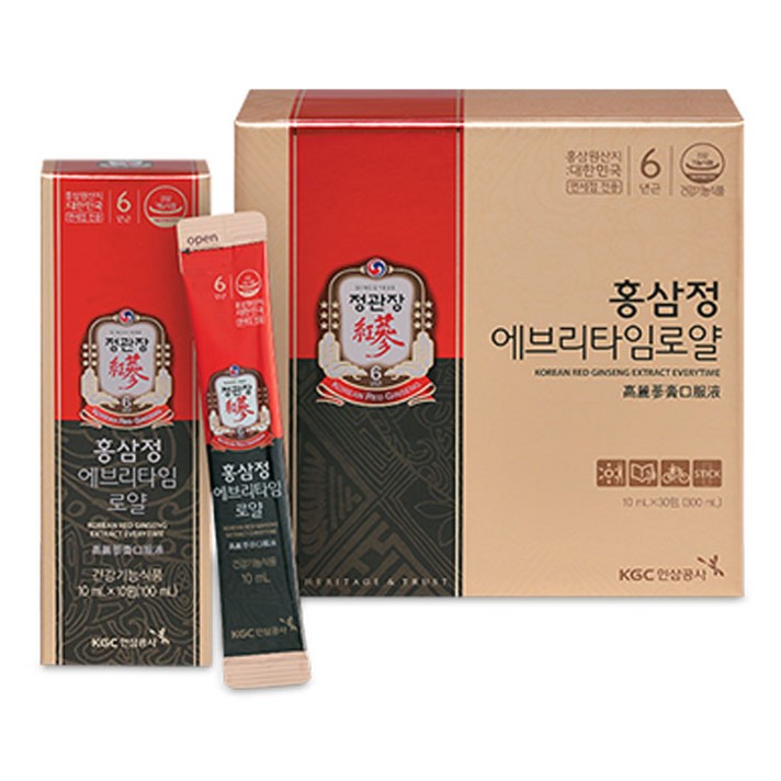 정관장 홍삼정 에브리타임 로얄, 10ml, 30개