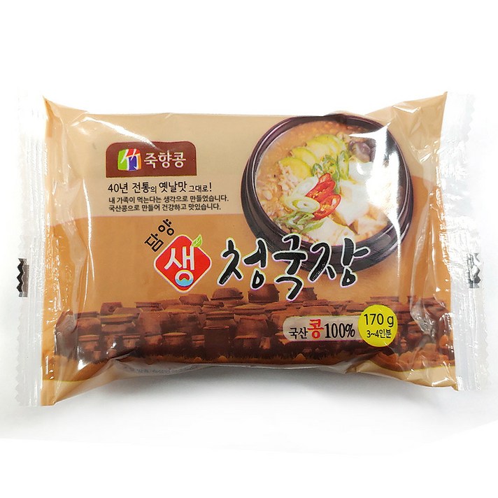 담양 죽향콩 국산콩 청국장, 6개, 170g