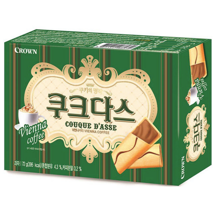 쿠키의 명작 크라운 쿠크다스 비엔나커피 72g 1개