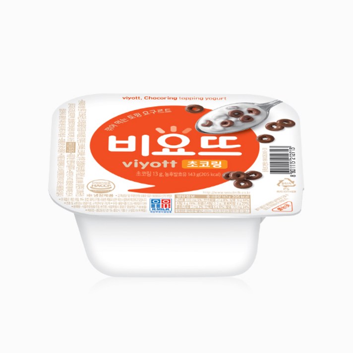 비요뜨 초코링, 1box, 143g, 초코링 12개입