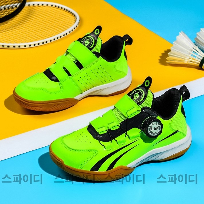 배드민턴화 다이얼 경량 학생용 배드민턴화 탁구화 배구화 210mm-250mm