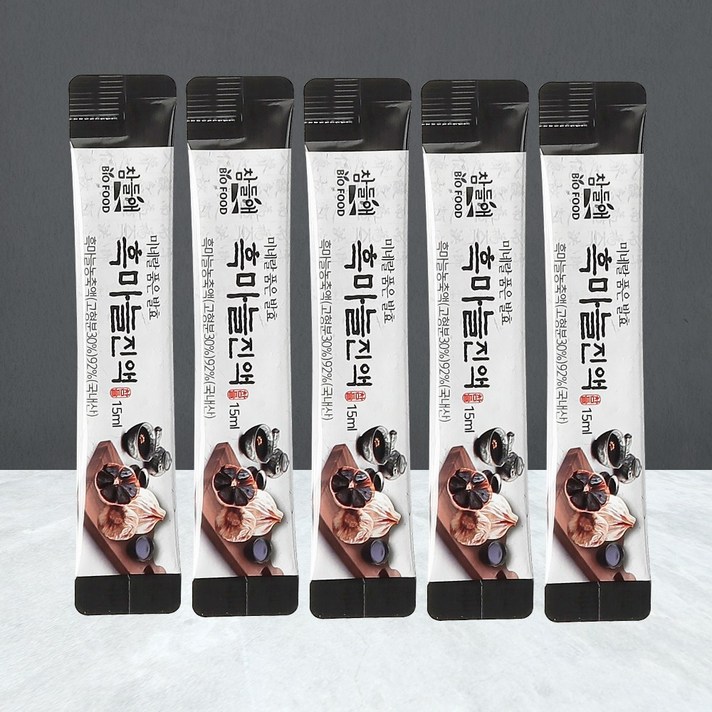 참진한 흑마늘진액 흑마늘 청 먹기편한 스틱15ml 100포 대용량, 15ml x 100포