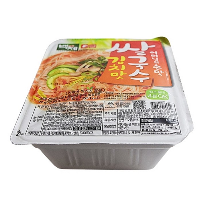 김치맛쌀국수92gx30개/가공면류 쌀국수면