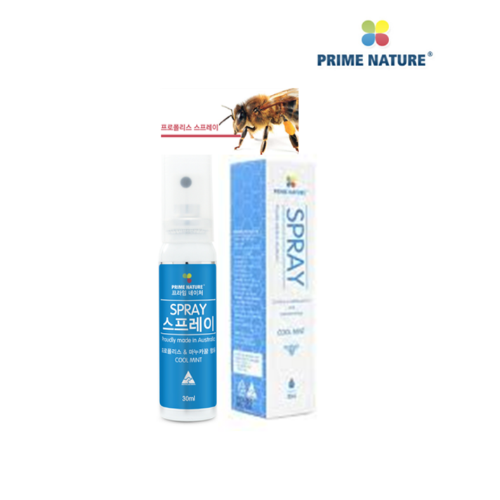 호주 프라임네이처 직수입 호주산 프로폴리스 원액 스프레이 30ml 목 관리, 3개(31900원)