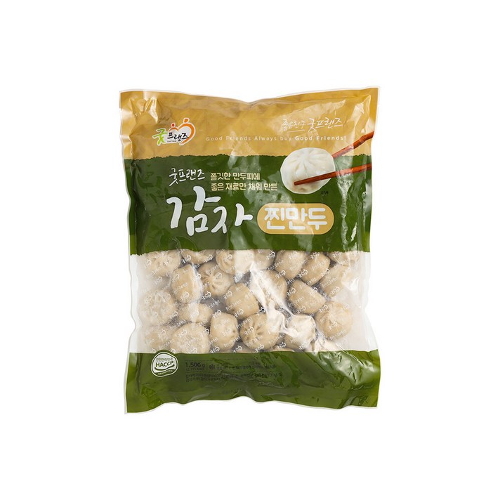굿프랜즈 감자찐만두 1500g, 단품