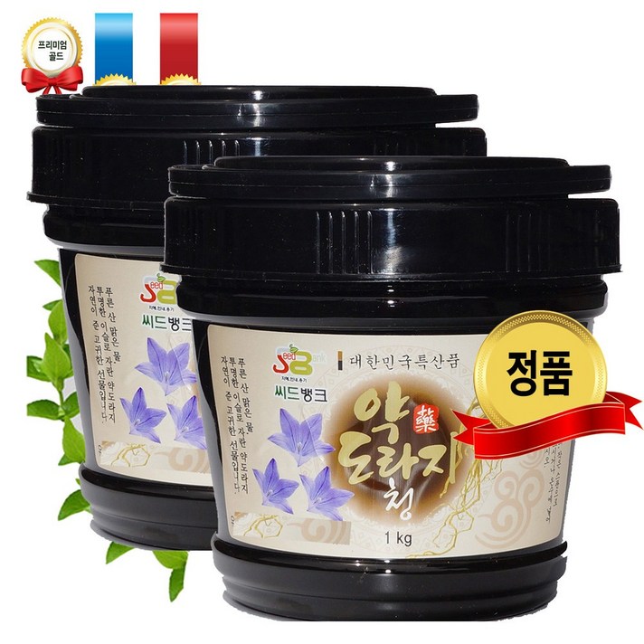 프리미엄 대한민국 특산품 국내산 도라지청 1000g x 2병 당일발송!, 2개