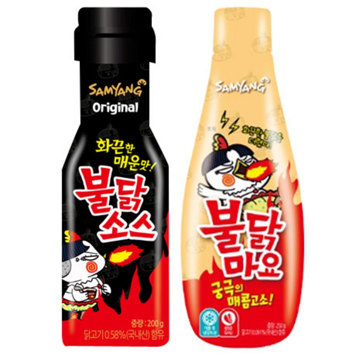 삼양 삼양불닭소스+불닭마요소스, 1set