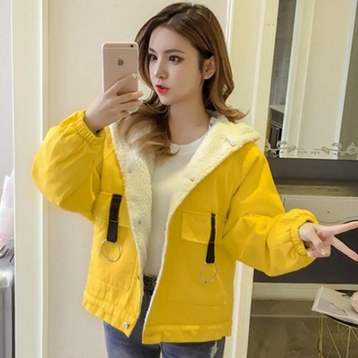 HS 여성 숏패딩 겨울신상 무스탕 점퍼 패딩 항공점퍼 3 AD81ggr