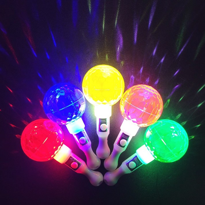 LED 미러볼 응원봉-홈 파티 용품 야광봉 콘서트 캠핑, 4.미러볼 파란색
