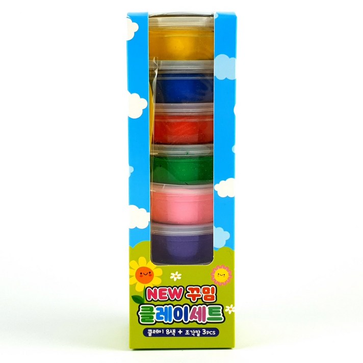 꾸밈 8색 클레이 세트
