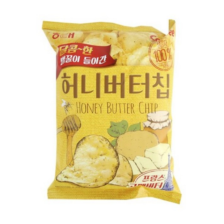 해태제과 허니버터칩, 60g, 20개