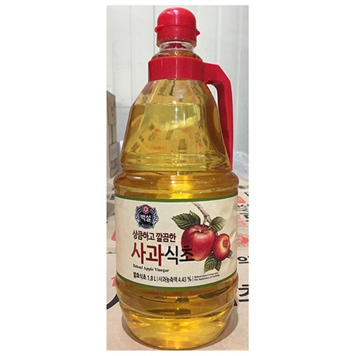 거대마켓 사과식초(백설 1.8L)X8 | 식초병 식초만들기, 1