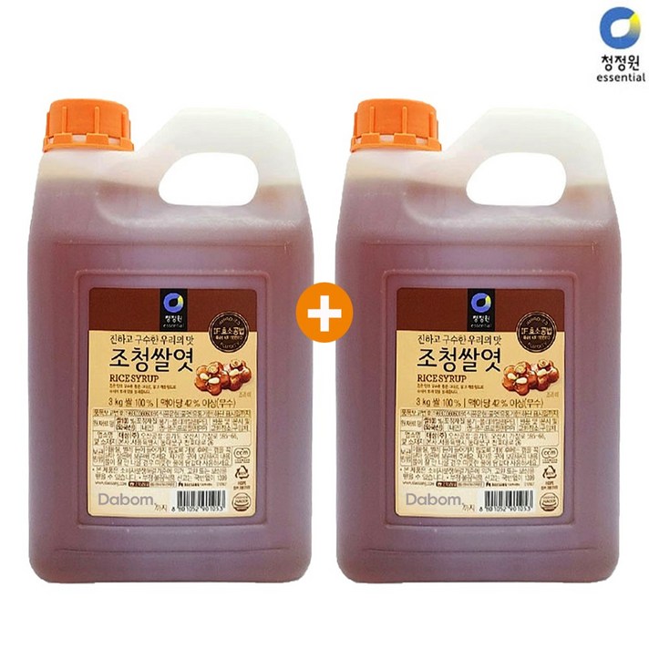 1+1 청정원 진~하고 구수한 우리의맛 조청쌀엿 3kg, 1개