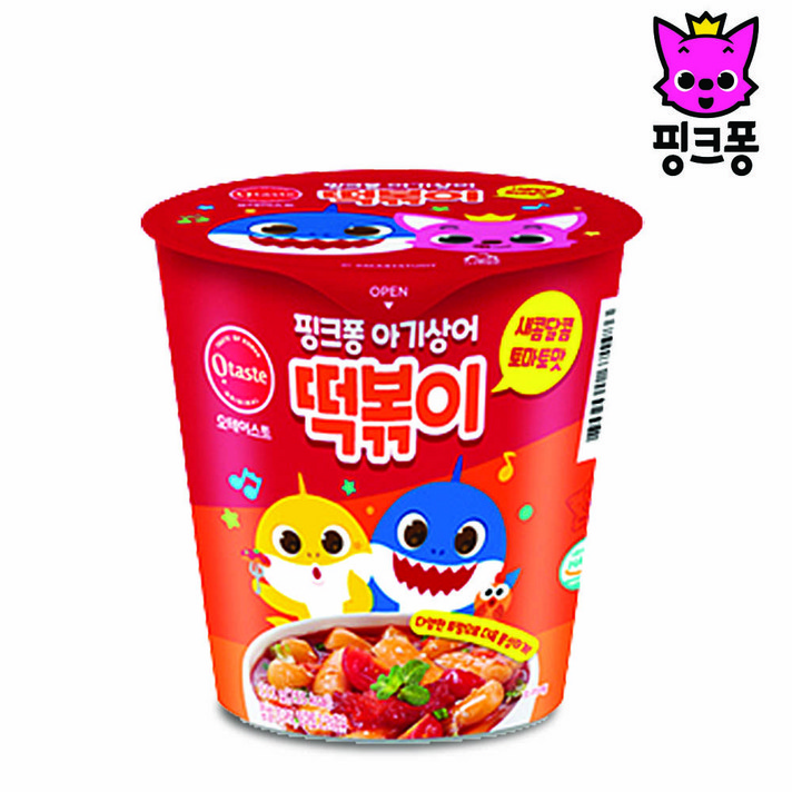 핑크퐁 아기상어 달콤토마토떡볶이, 111g, 8개