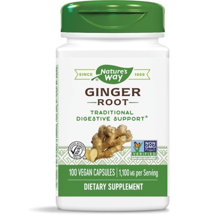 네이쳐스웨이 진저 루트 550mg 비건 캡슐, 100개입, 1개