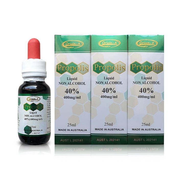 호주 오리진에이 프로폴리스 리퀴드 (액상) 40% 무알콜 원액 25ml x 3병 1세트