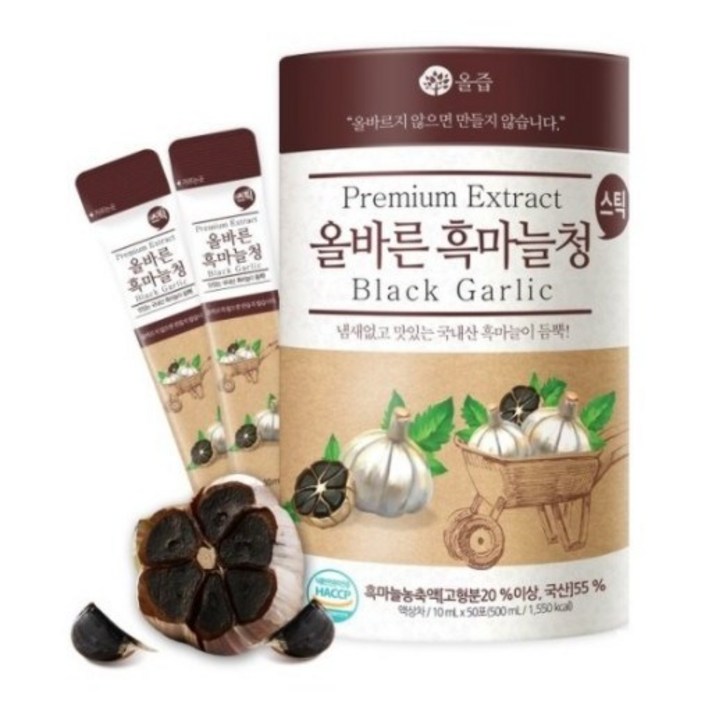올즙 올바른 흑마늘청 스틱, 10ml, 300개