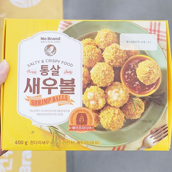 노브랜드 통살 새우볼 400g, 아이스박스포장