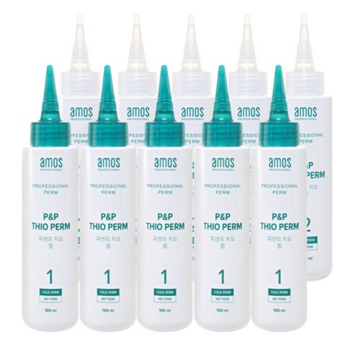 아모스 피엔피 치오 펌 1제 100ml x 5p + 2제 100ml x 5p, 1세트