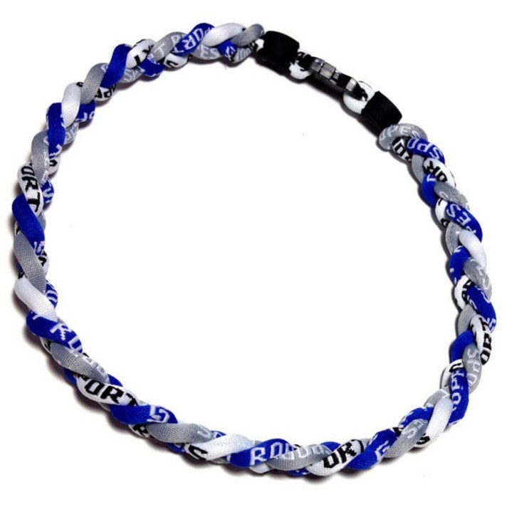 3 개의 꼰 로프 토네이도 티타늄 목걸이 야구 소 선수 소프트볼 팬