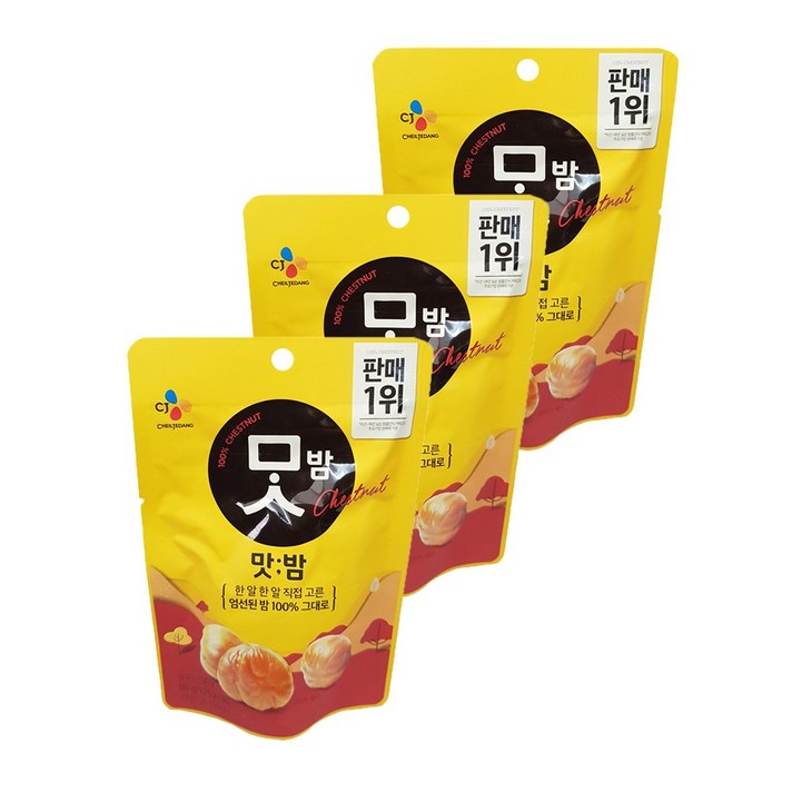 CJ맛밤, 80g, 3개